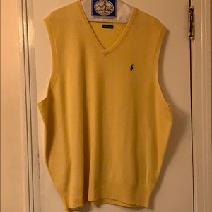 100% Lambs Wool Polo Sweater Vest